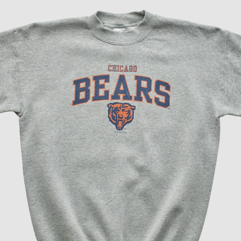 Chicago Bears Gildan 1999 Pullover Sweatshirt Heather Gray Yth L Real Vintage - Fanatics