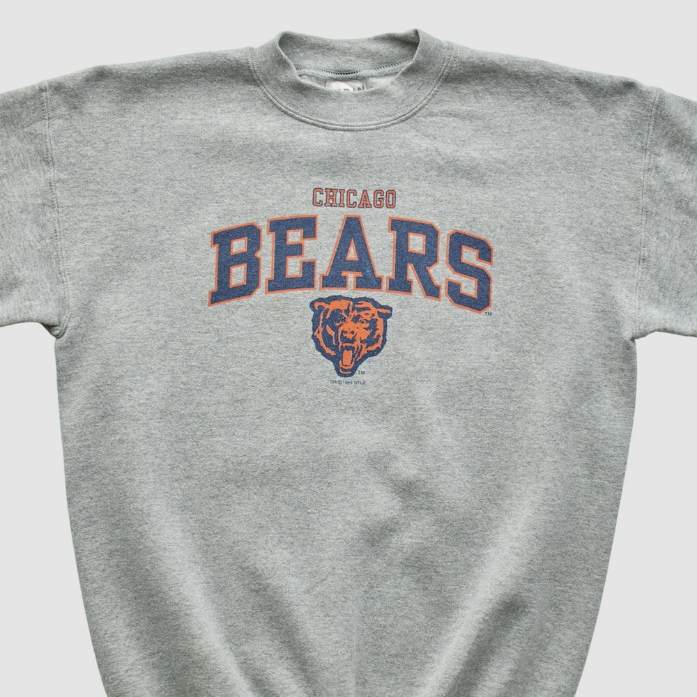 Chicago Bears Gildan 1999 Pullover Sweatshirt Heather Gray Yth L Real Vintage - Fanatics