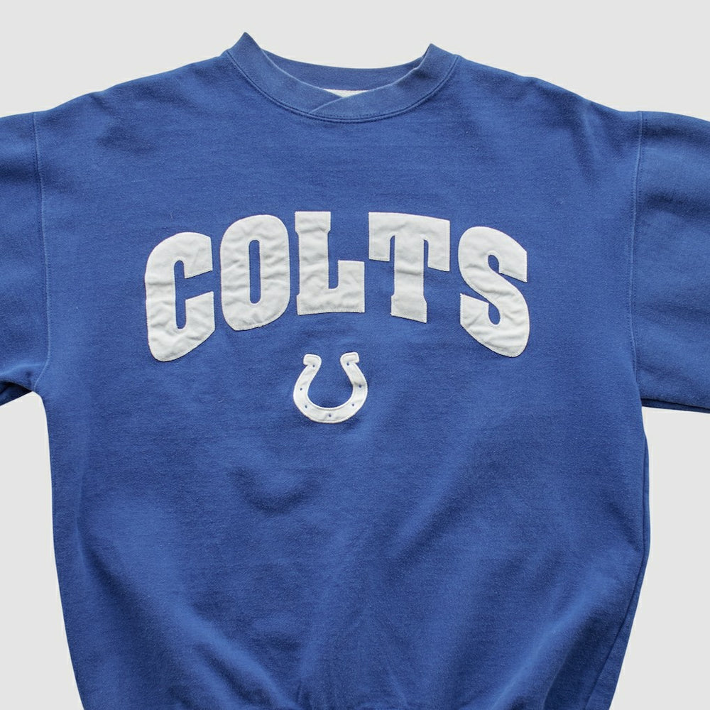 Indianapolis Colts Champion 2000s Pullover Sweatshirt Blue Vintage - Fanatics
