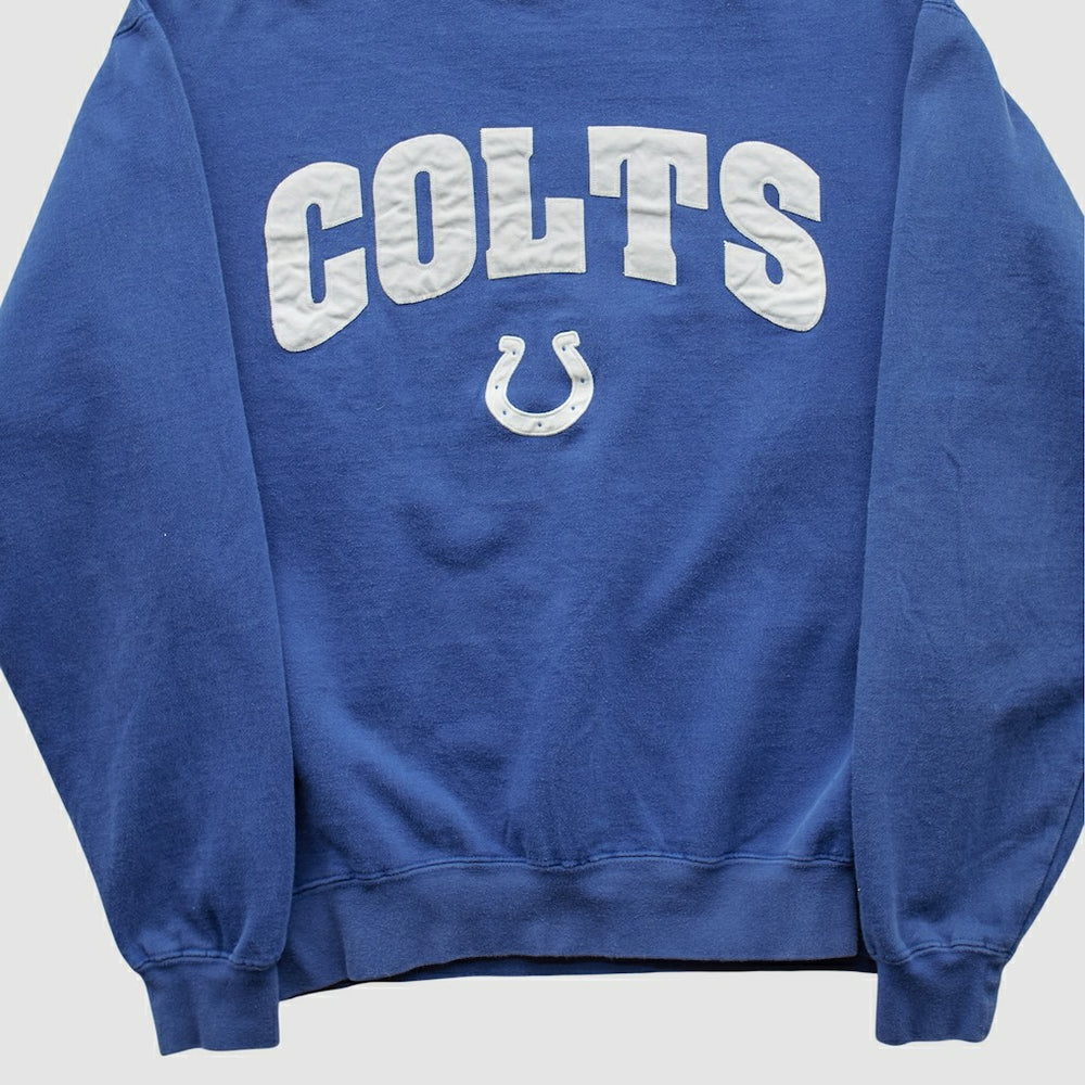 Indianapolis Colts Champion 2000s Pullover Sweatshirt Blue Vintage - Fanatics