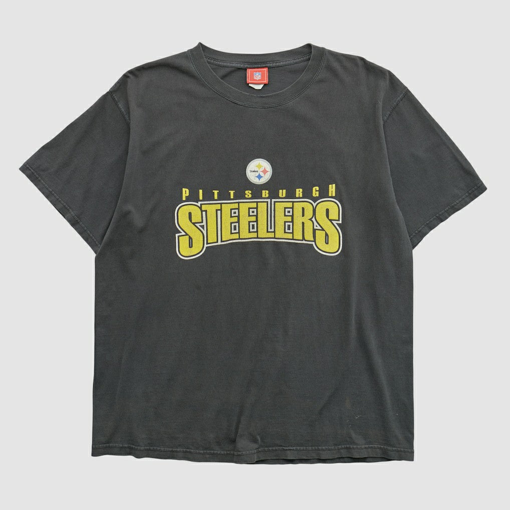 Pittsburgh Steelers NFL 2000s T-shirt Black Vintage - Fanatics