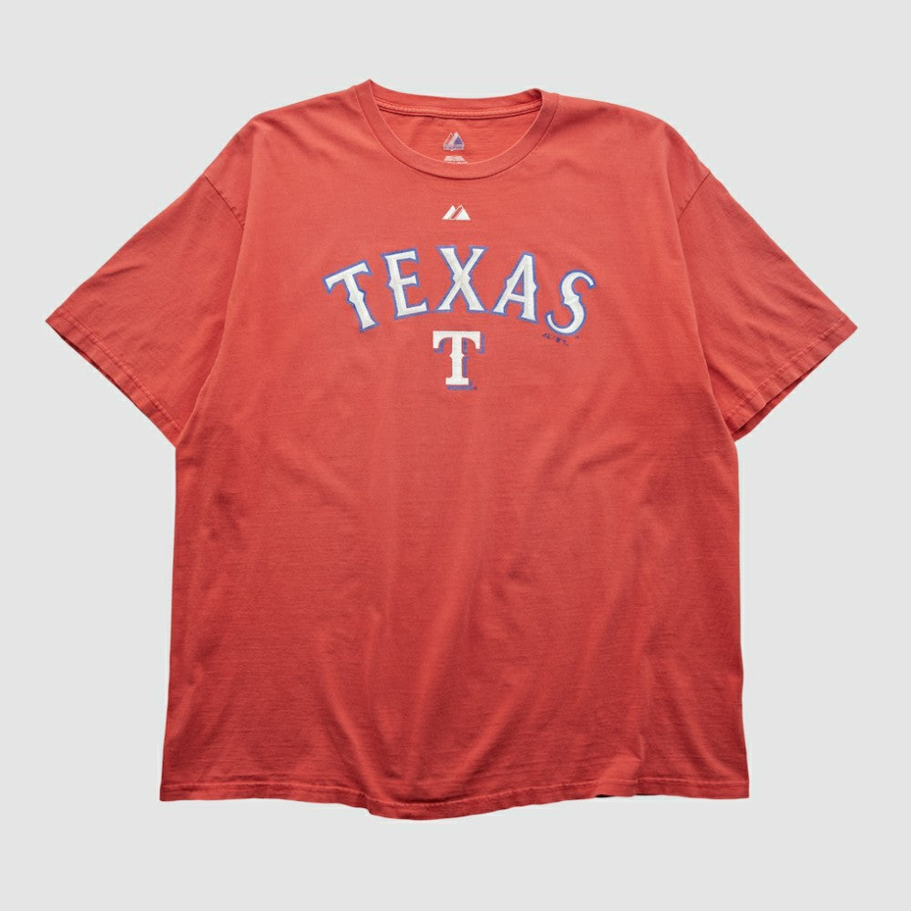 Texas Rangers Majestic 2000s T-shirt Clearance