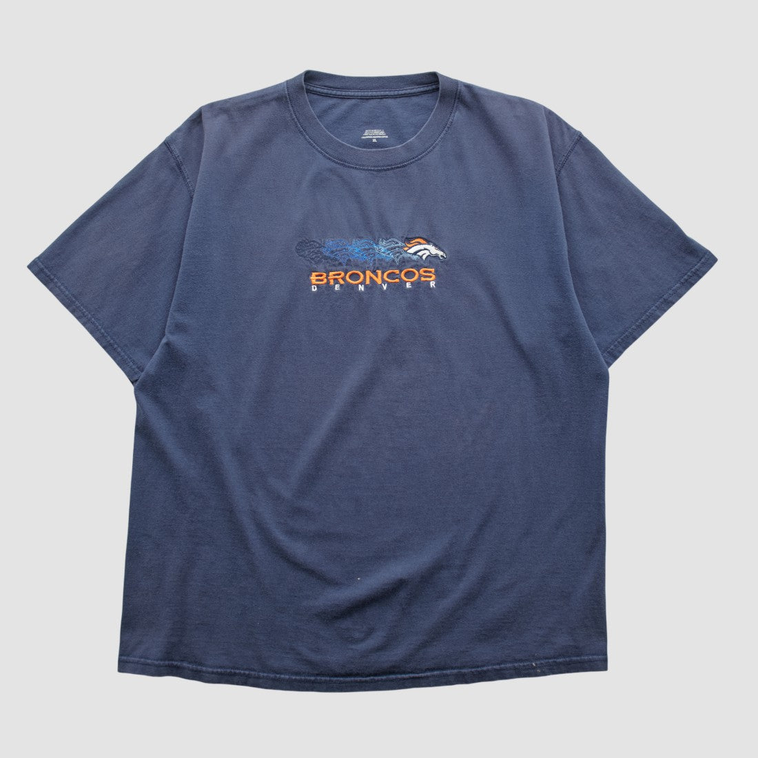 Denver Broncos 2000s T-shirt Navy Vintage - Fanatics