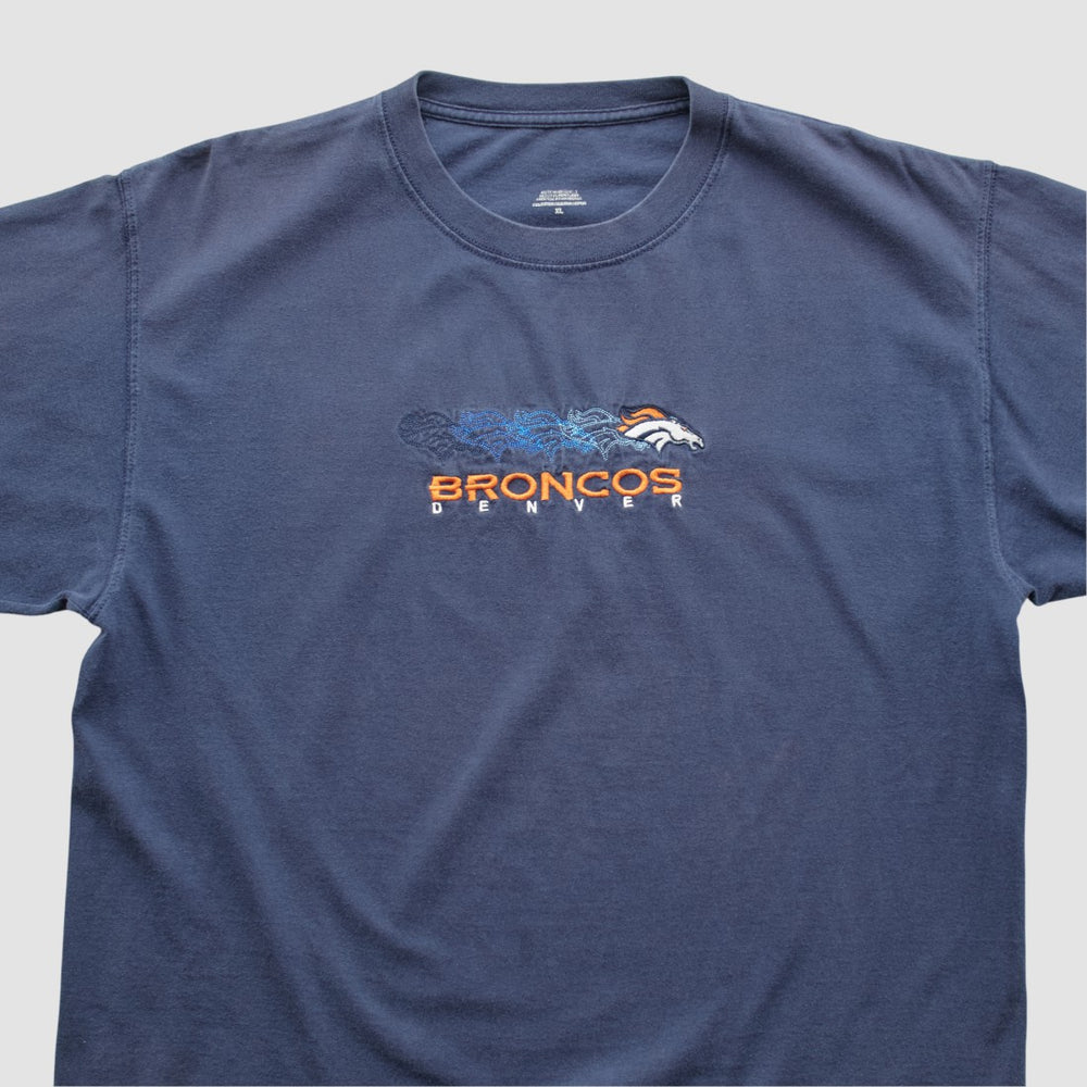 Denver Broncos 2000s T-shirt Navy Vintage - Fanatics