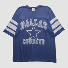 Dallas Cowboys Logo 7 90s T-shirt Navy Vintage - Fanatics