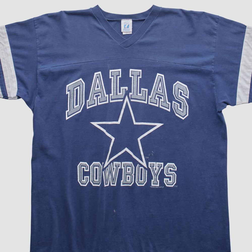 Dallas Cowboys Logo 7 90s T-shirt Navy Vintage - Fanatics