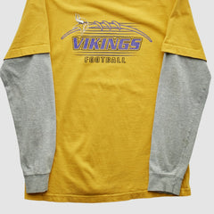 Minnesota Vikings NFL 2000s Long Sleeve T-shirt Yellow Yth L Real Vintage - Fanatics