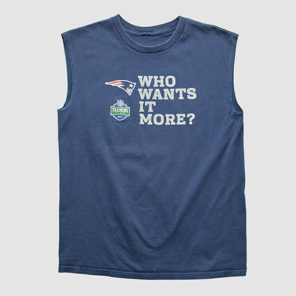 New England Patriots 2007 Tank Navy Vintage - Fanatics