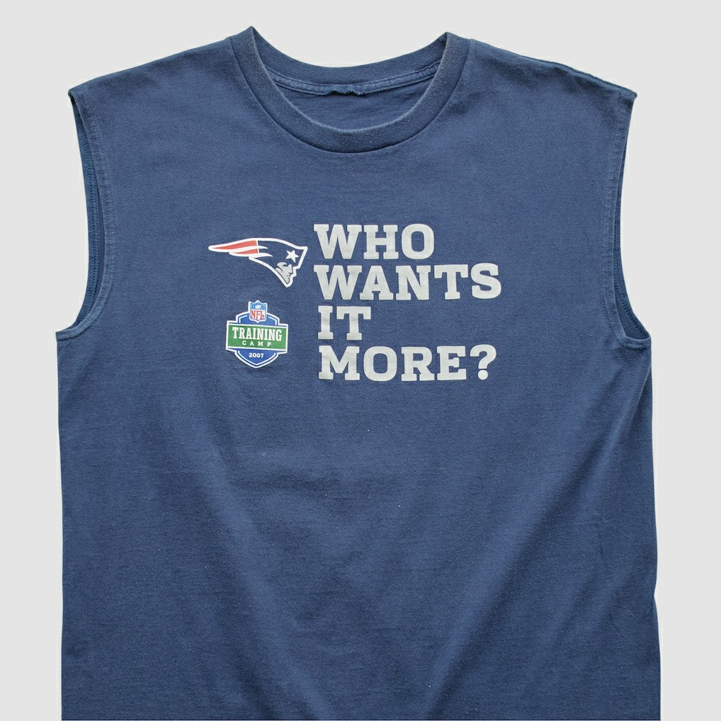 New England Patriots 2007 Tank Navy Vintage - Fanatics