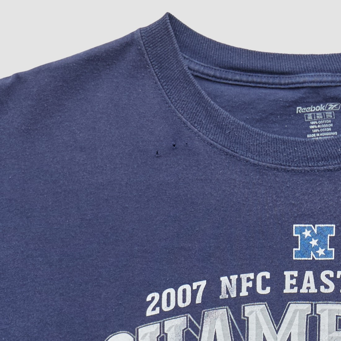 Dallas Cowboys Reebok 2007 T-shirt Navy Vintage - Fanatics