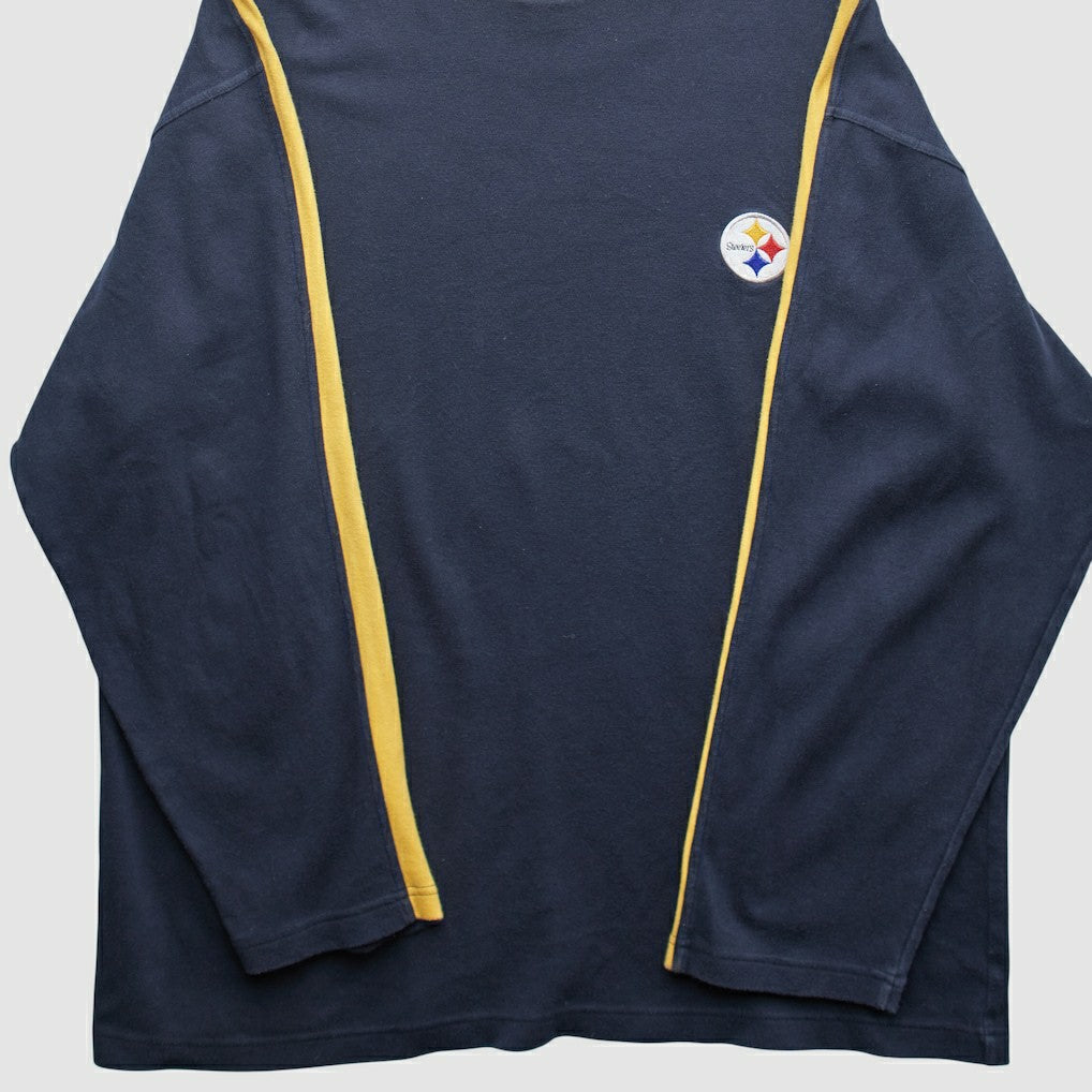Pittsburgh Steelers Reebok 2000s Long Sleeve T-shirt Black Vintage - Fanatics