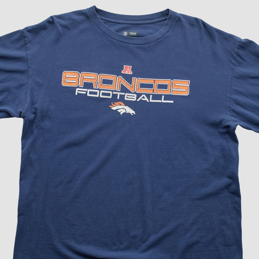 Denver Broncos NFL 2010s Long Sleeve T-shirt Navy Vintage - Fanatics