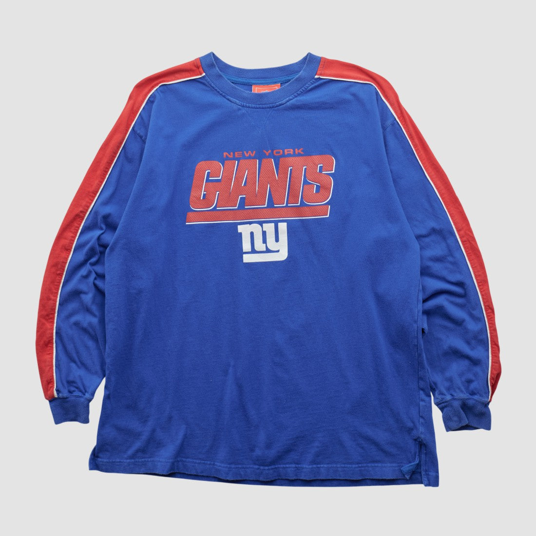 New York Giants NFL 2000s Long Sleeve T-shirt Blue Vintage - Fanatics