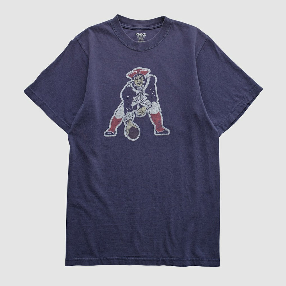 New England Patriots Reebok 2000s T-shirt Navy Vintage - Fanatics