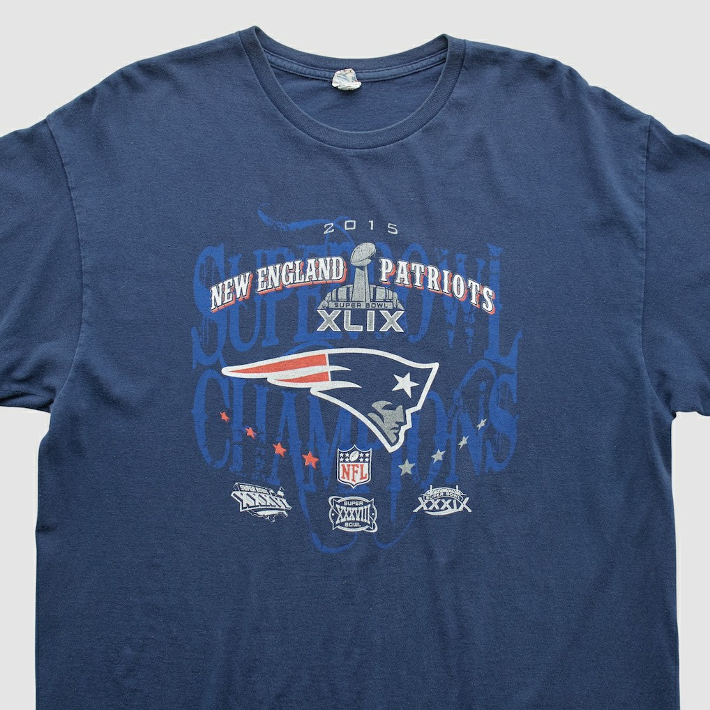 New England Patriots Delta 2015 T-shirt Navy Vintage - Fanatics