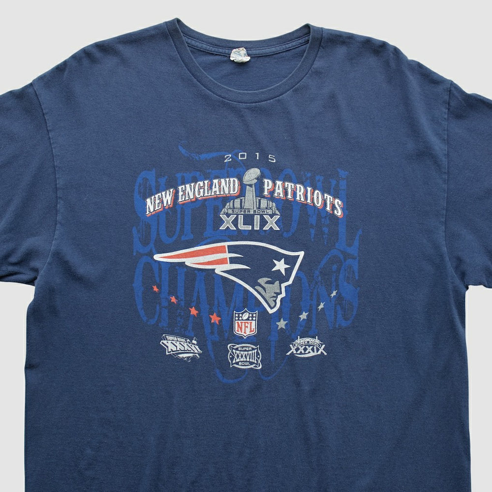 New England Patriots Delta 2015 T-shirt Navy Vintage - Fanatics