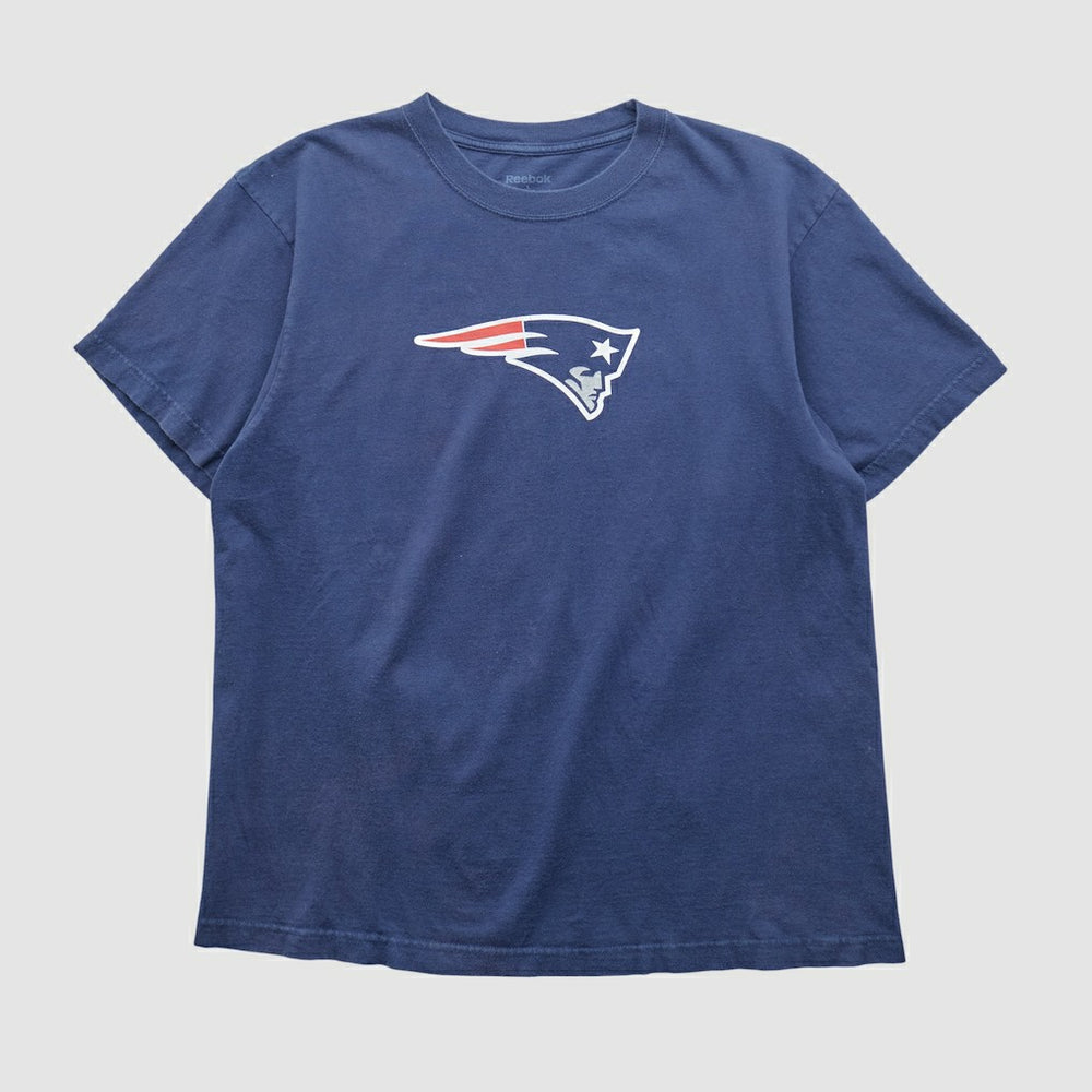 New England Patriots Reebok 2000s T-shirt Blue Vintage - Fanatics