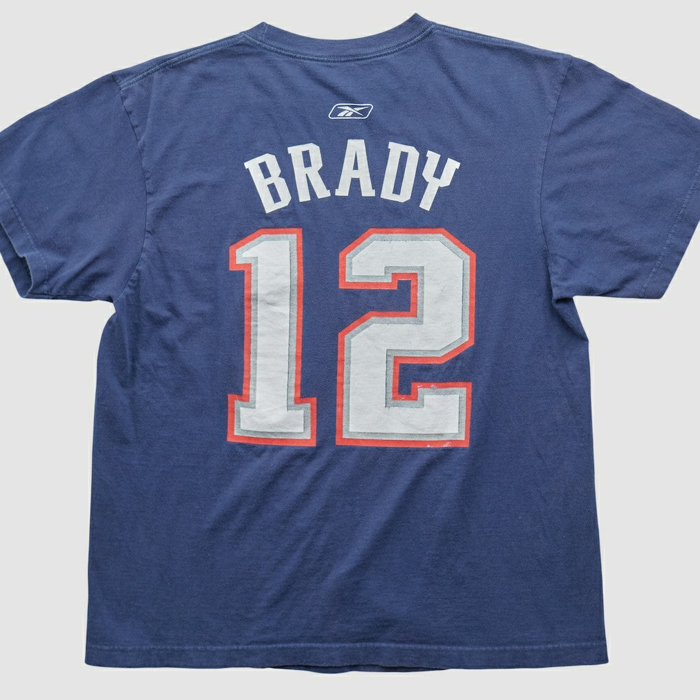New England Patriots Reebok 2000s T-shirt Blue Vintage - Fanatics