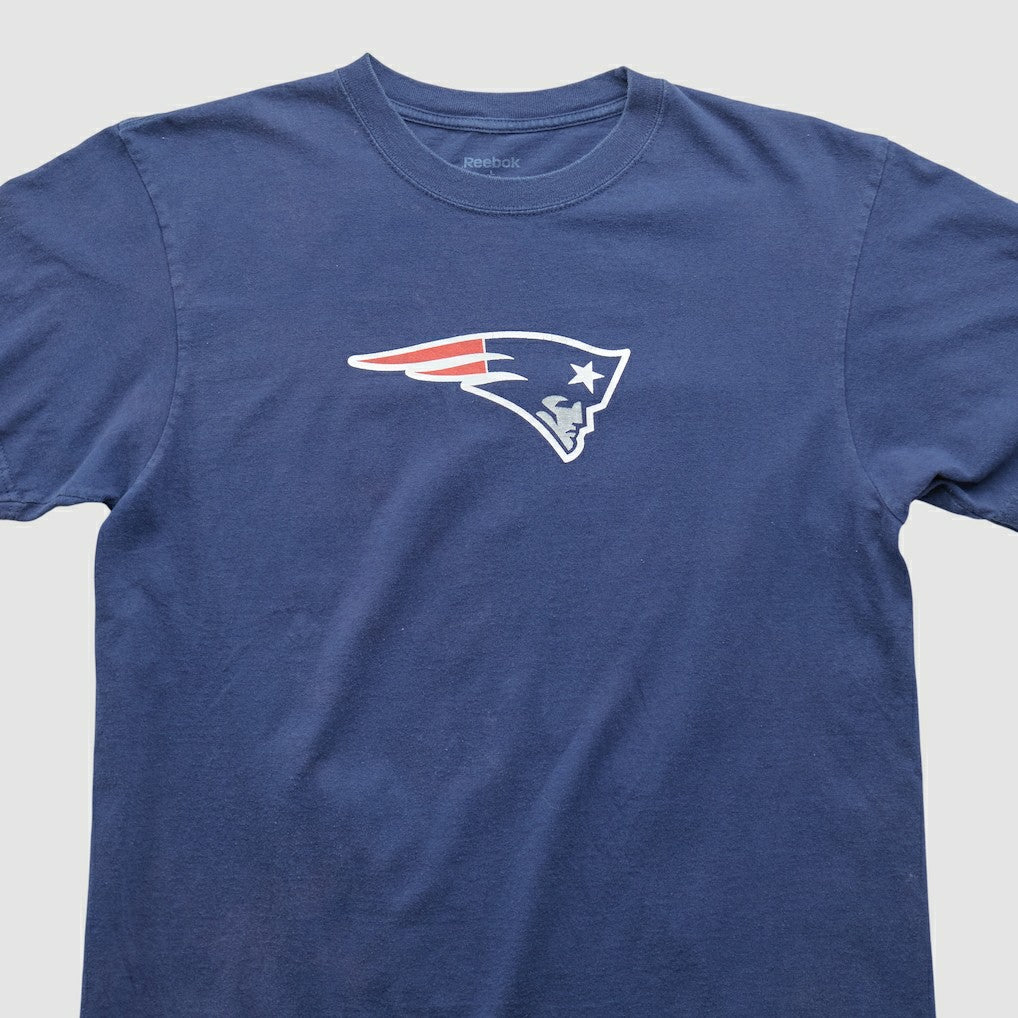 New England Patriots Reebok 2000s T-shirt Blue Vintage - Fanatics