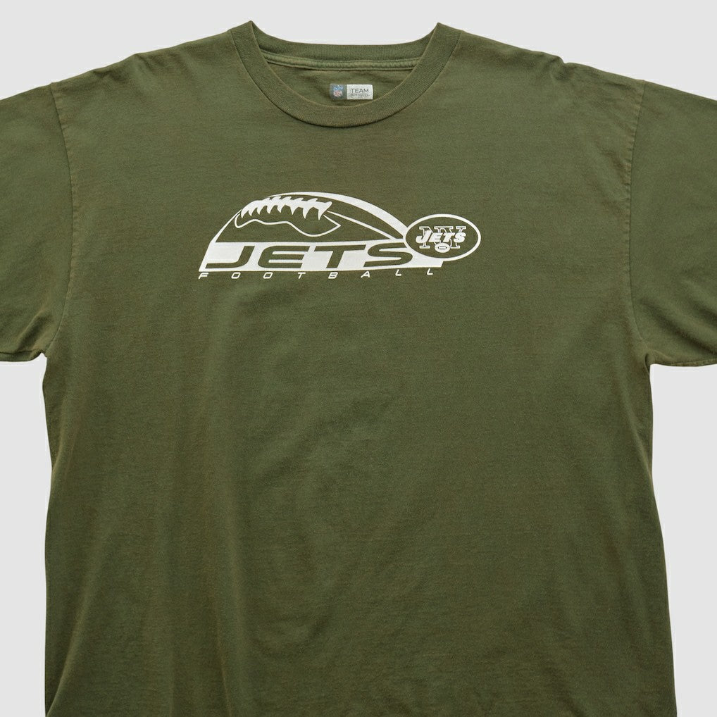 New York Jets NFL 2000s T-shirt Olive Vintage - Fanatics