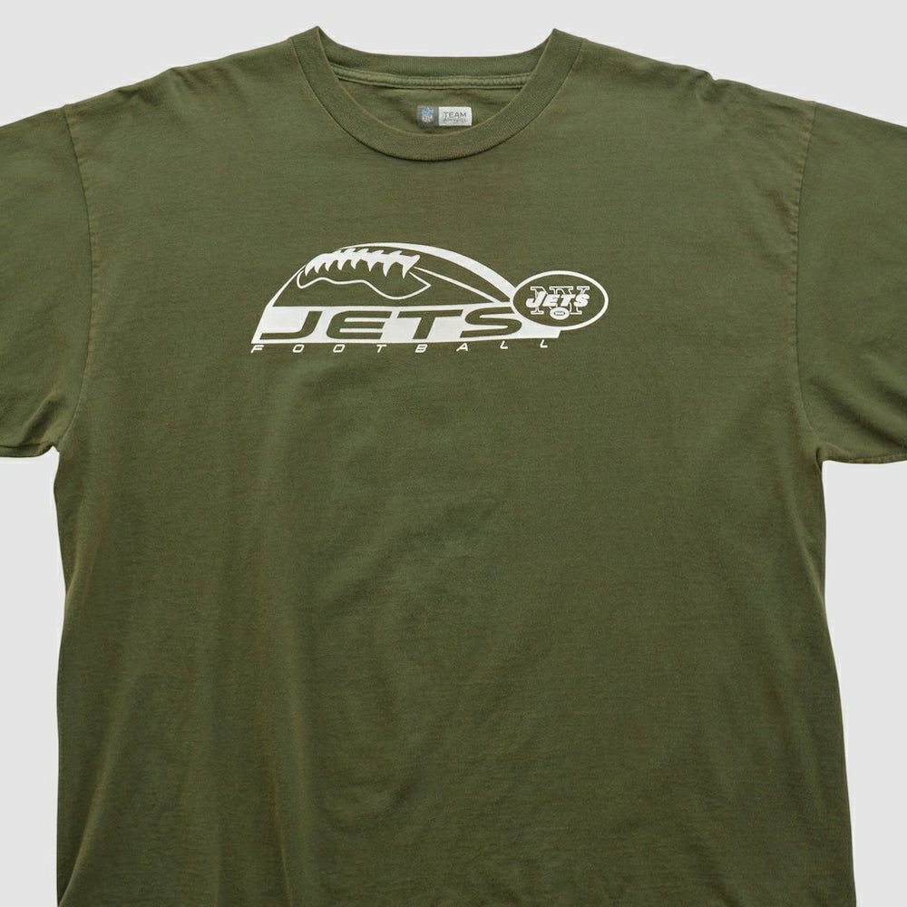 New York Jets NFL 2000s T-shirt Olive Vintage - Fanatics