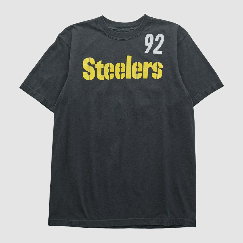 Pittsburgh Steelers Reebok 2000s T-shirt Black Vintage - Fanatics