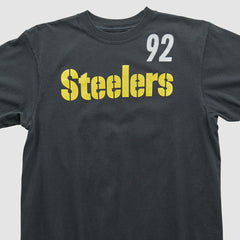 Pittsburgh Steelers Reebok 2000s T-shirt Black Vintage - Fanatics