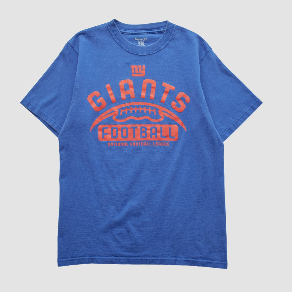 New York Giants Reebok 2000s T-shirt Blue Vintage - Fanatics