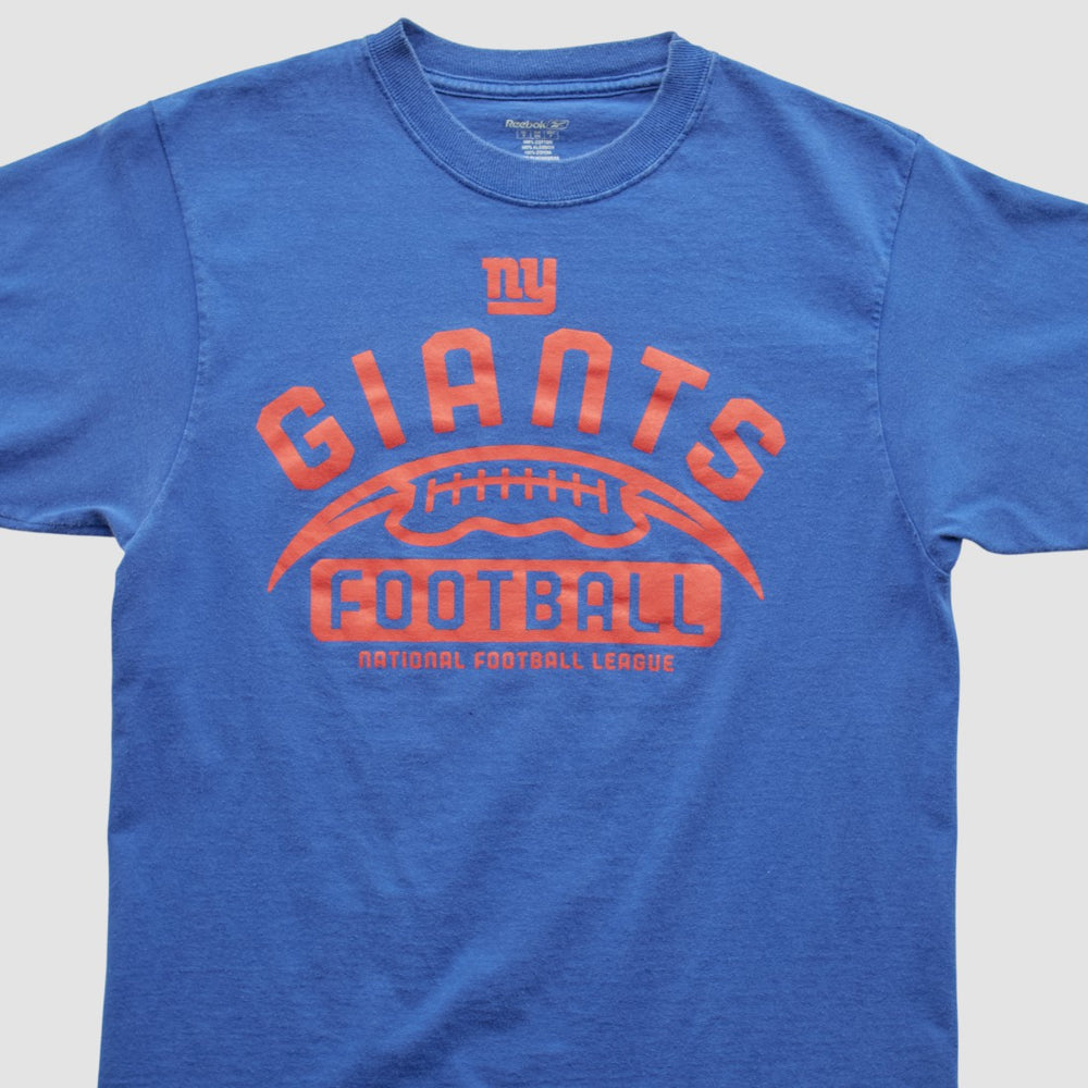 New York Giants Reebok 2000s T-shirt Blue Vintage - Fanatics