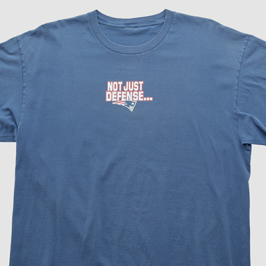 New England Patriots 2000s T-shirt Blue Vintage - Fanatics