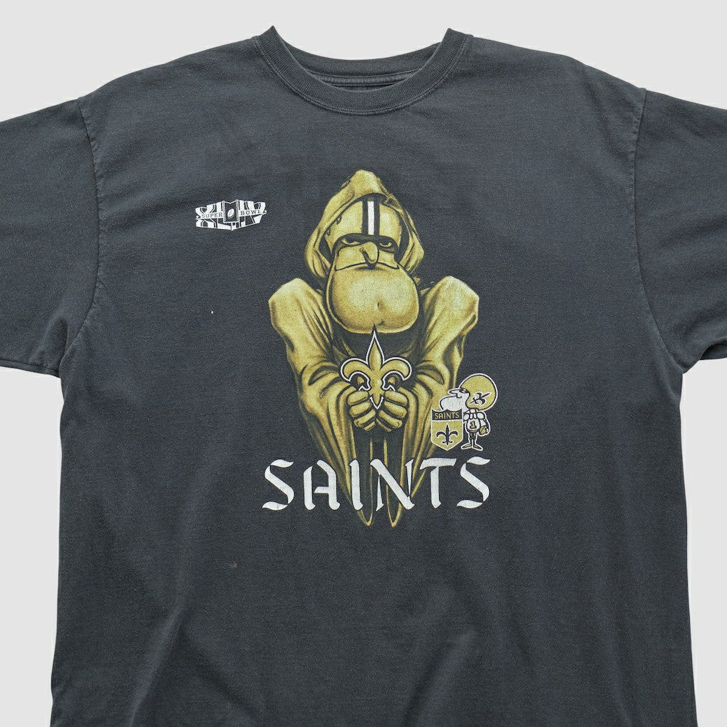 New Orleans Saints Reebok 2010 T-shirt Black Vintage - Fanatics
