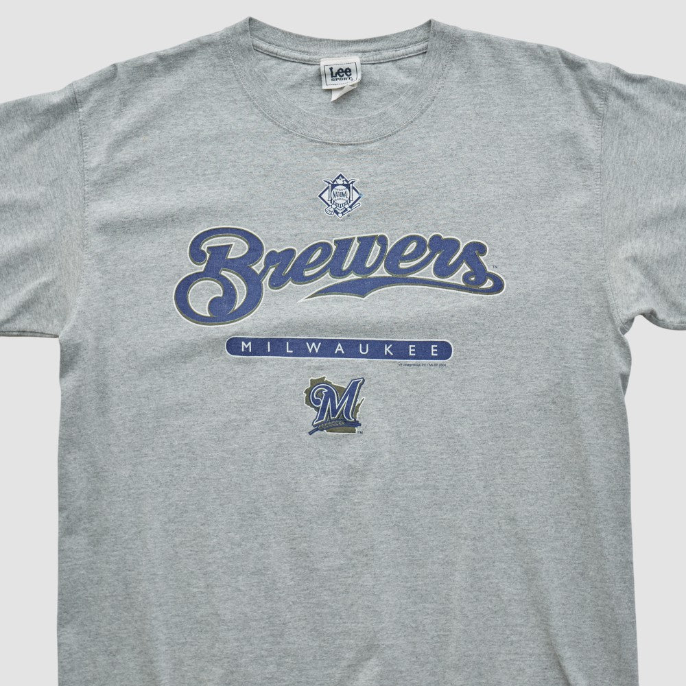 Milwaukee Brewers Lee Sport 2000s T-shirt On Sale