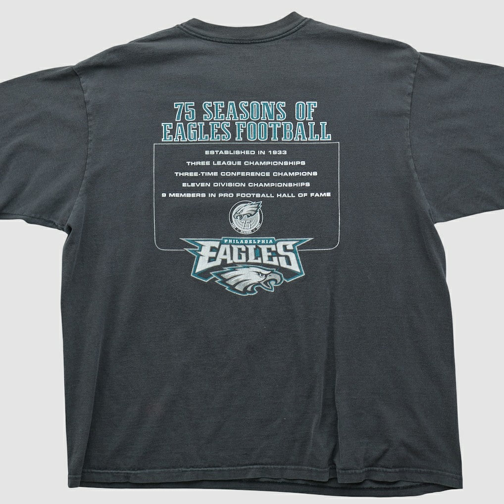 Philadelphia Eagles Reebok 2007 T-shirt Black Vintage - Fanatics