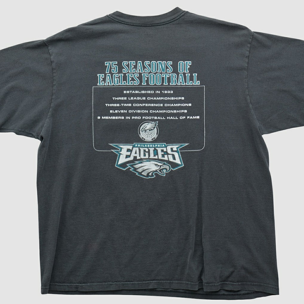 Philadelphia Eagles Reebok 2007 T-shirt Black Vintage - Fanatics