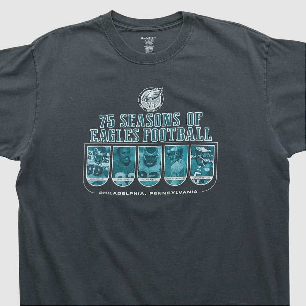 Philadelphia Eagles Reebok 2007 T-shirt Black Vintage - Fanatics