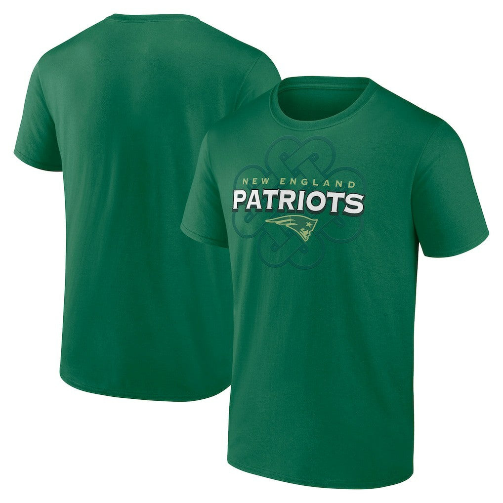 New England Patriots Celtic Luck T-Shirt Green - NFL