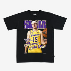NBA - Austin Reaves Los Angeles Lakers SLAM Unisex Cover T-Shirt - Black