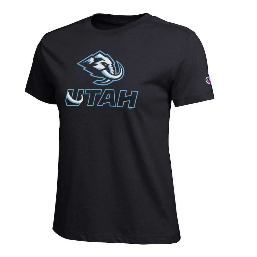 Utah Mammoth - Champion Women's Wordmark Lockup T-Shirt Black