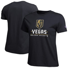 Vegas Golden Knights Champion Women's Wordmark Lockup T-Shirt Black