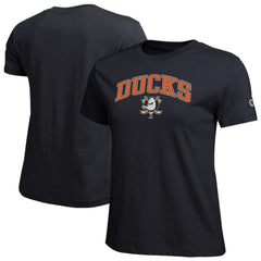 Anaheim Ducks - Champion Women's Arch Mascot Logo T-Shirt Black