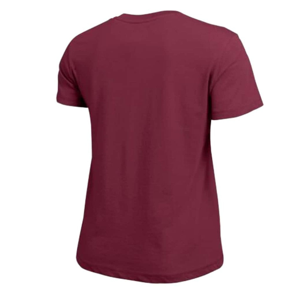 Colorado Avalanche - Champion Women's Arch Mascot Logo T-Shirt Burgundy
