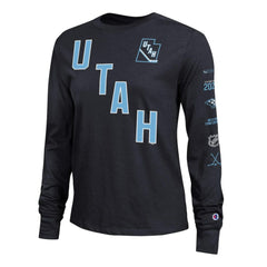 Utah Mammoth - Champion Women's 2-Hit Long Sleeve T-Shirt Black