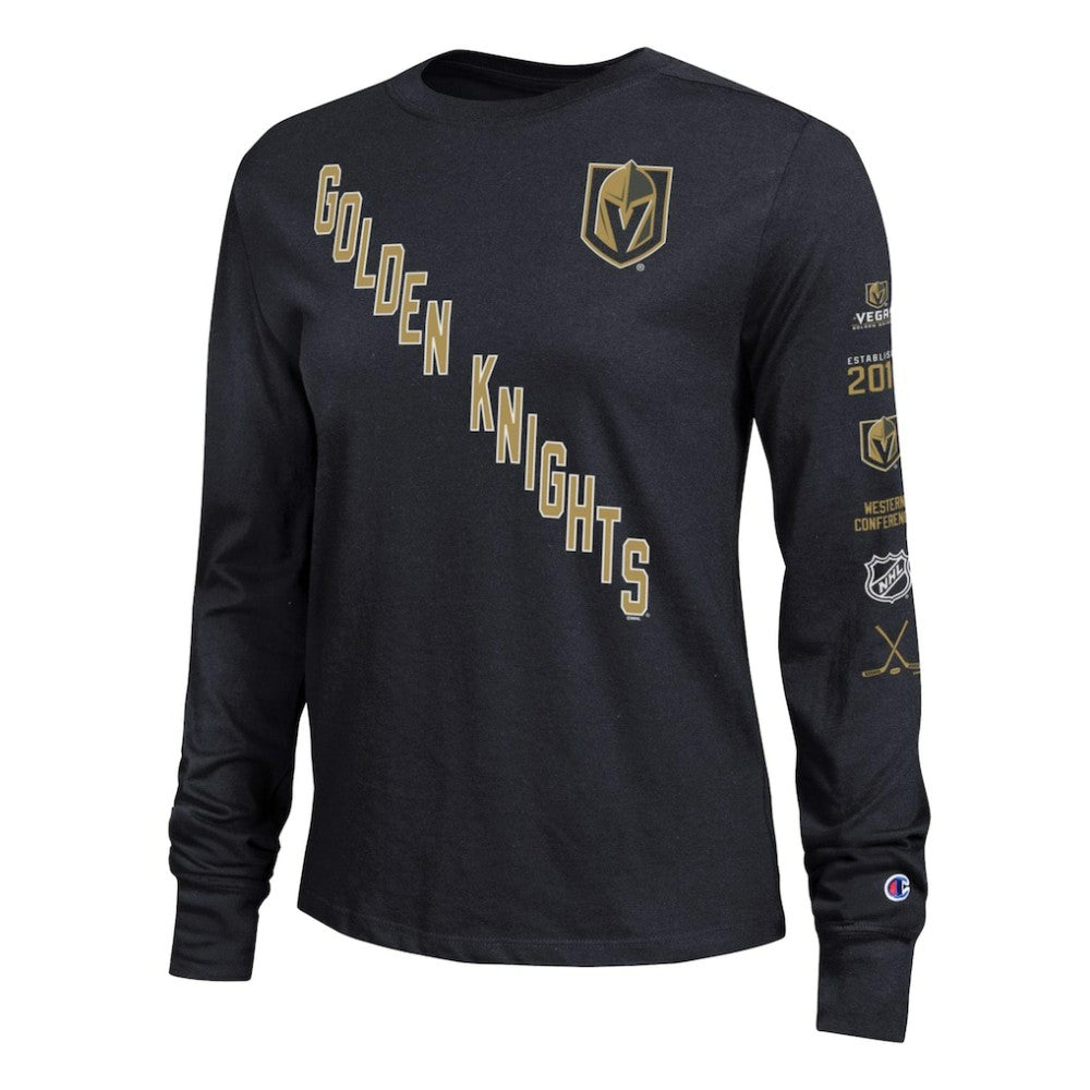 Vegas Golden Knights Champion Women's 2-Hit Long Sleeve T-Shirt Black