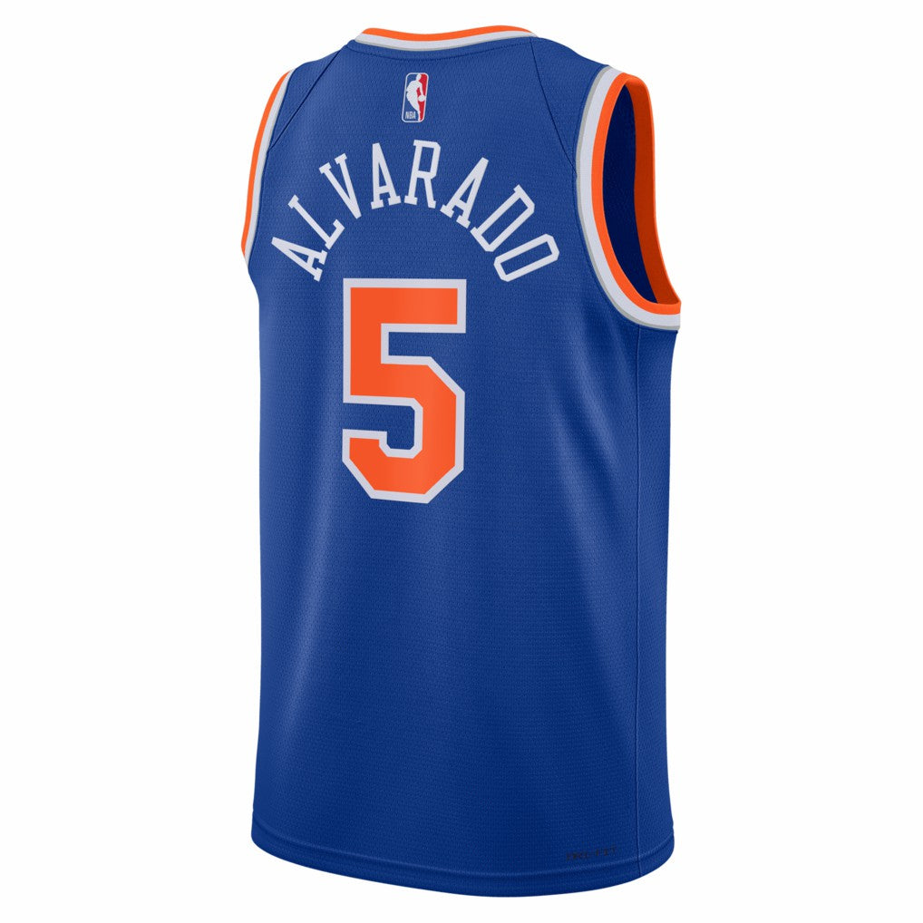 Nike - José Alvarado New York Knicks Unisex Swingman Jersey - Icon Edition - Blue