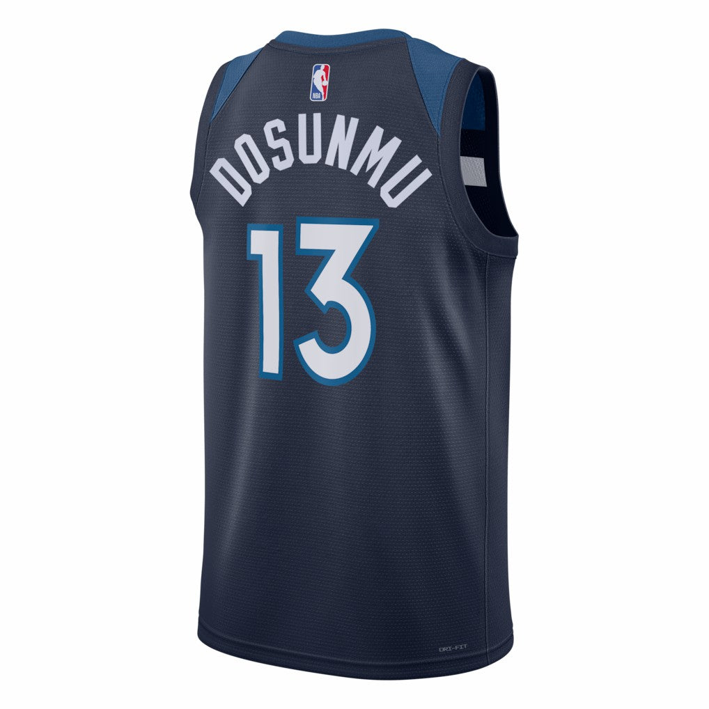 Nike - Ayo Dosunmu Minnesota Timberwolves Unisex Swingman Jersey - Icon Edition - Navy