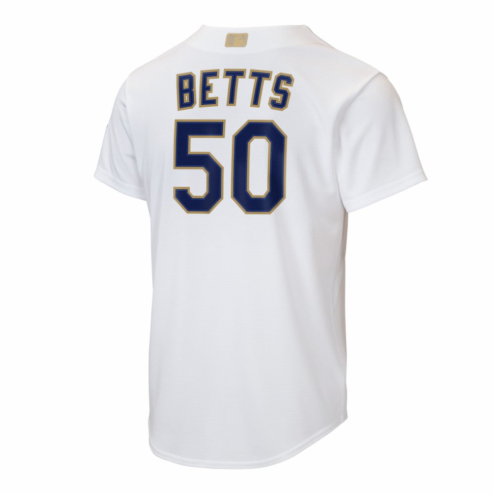 Mookie Betts Los Angeles Dodgers Nike Youth 2026 Gold Collection Home Replica Jersey - White | MLB Jerseys