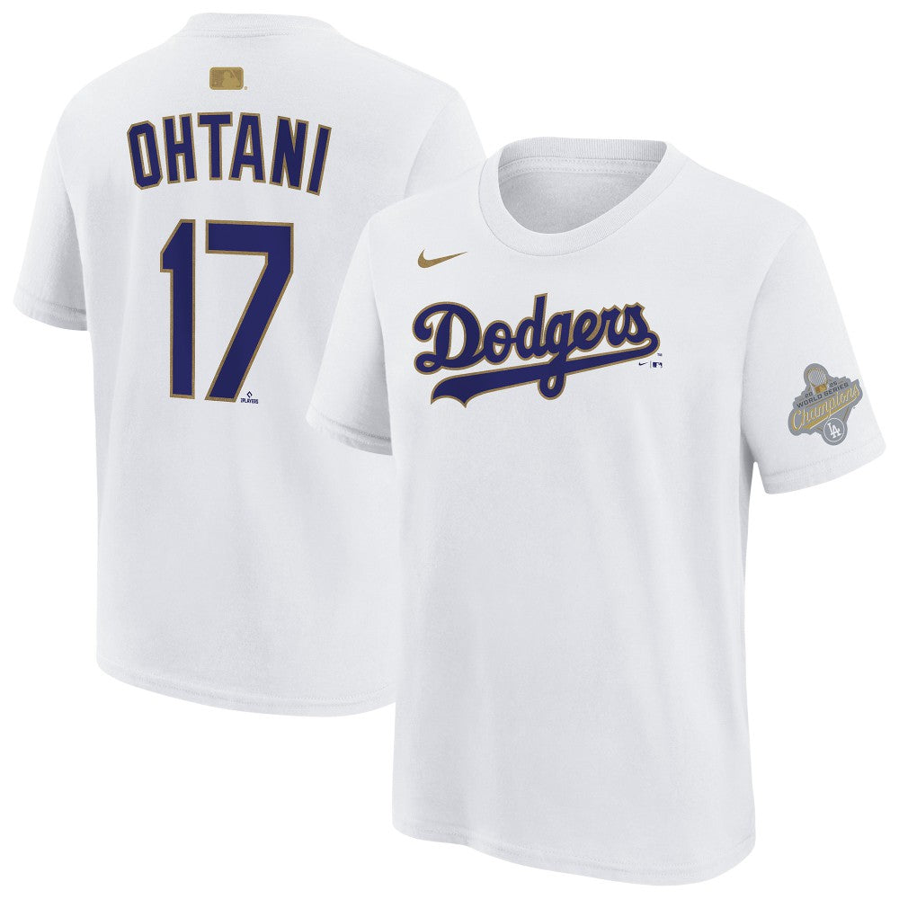 Shohei Ohtani Los Angeles Dodgers Nike Youth 2026 Gold Collection Name & Number T-Shirt Lifestyle