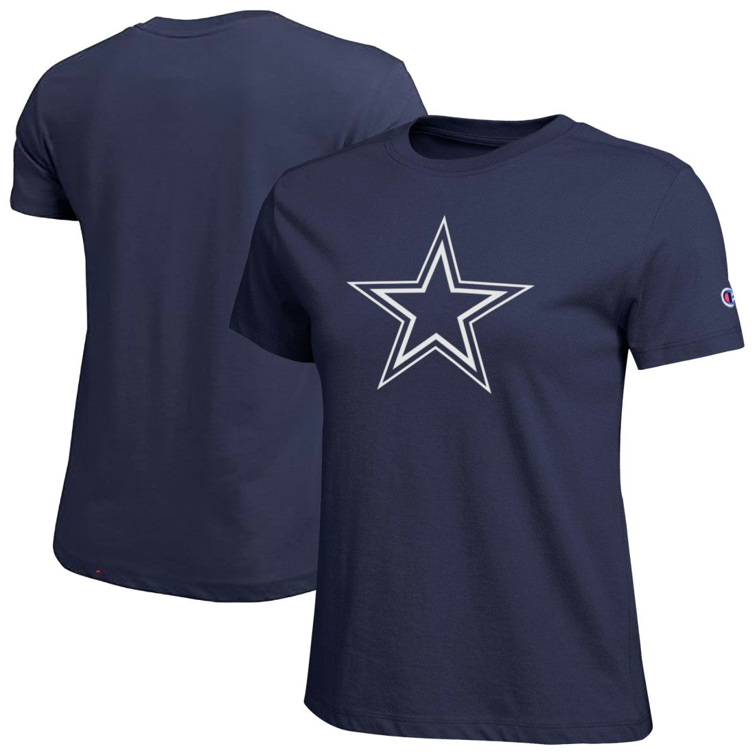 Dallas Cowboys Champion Women's Logo T-Shirt Navy - NFL