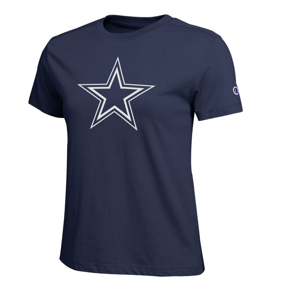 Dallas Cowboys Champion Women's Logo T-Shirt Navy - NFL