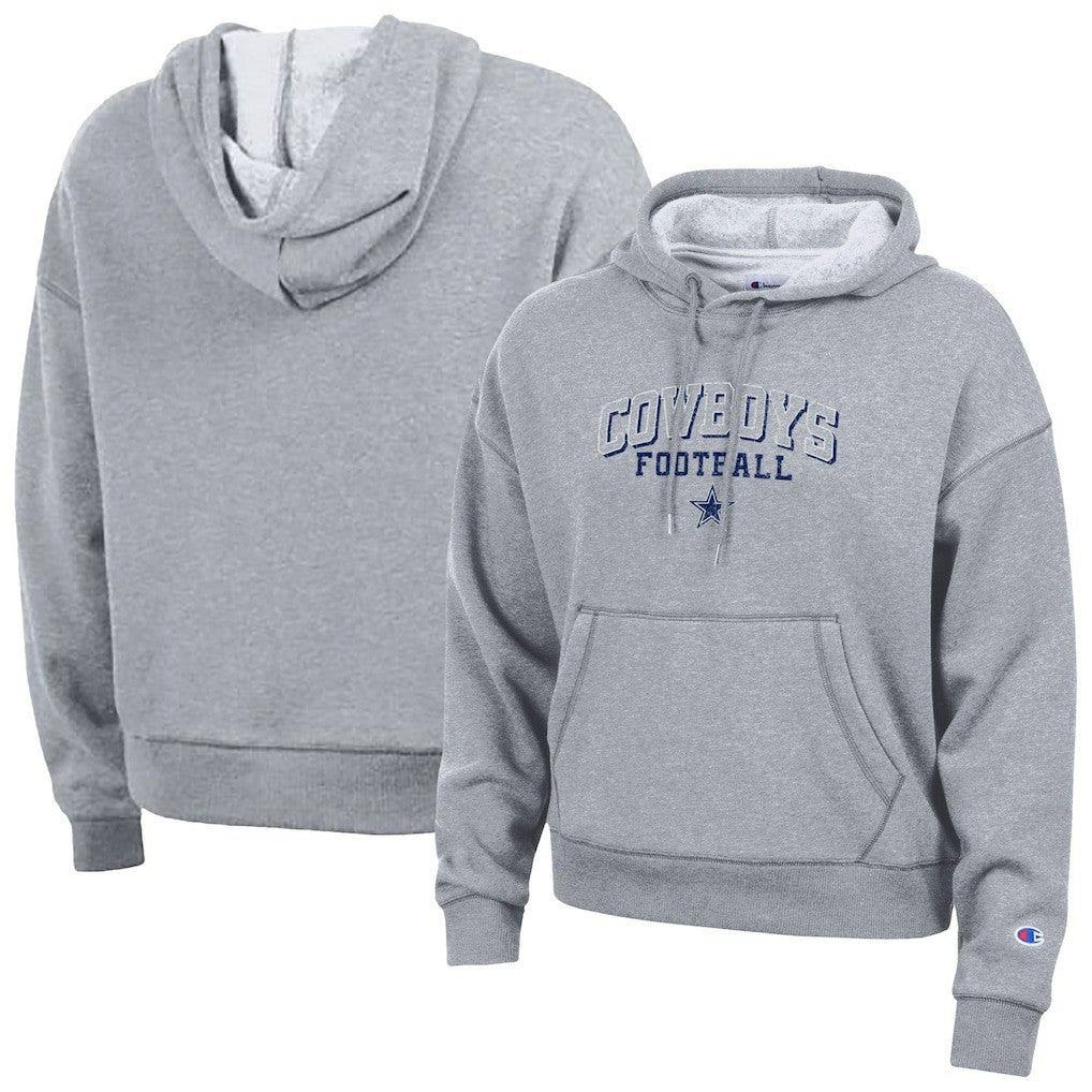 Dallas Cowboys Champion Women's Triumph Tri-Blend Hoodie Heather Gray - NFL